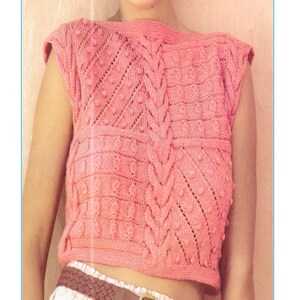 Instant Download - PDF-  Beautiful Top Knitting Pattern (K459)
