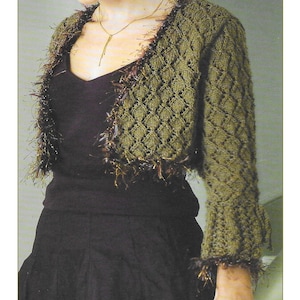 Instant Download - PDF- Beautiful Bolero Knitting Pattern (K443)