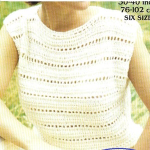 Instant Download - PDF- Beautiful Top Crochet Pattern  (AD134)