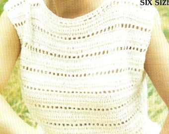 Instant Download - PDF- Beautiful Top Crochet Pattern  (AD134)