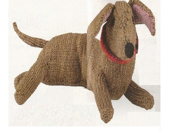 Instant Download - PDF- Lovely Dachshund Dog Toy Knitting Pattern (T2)