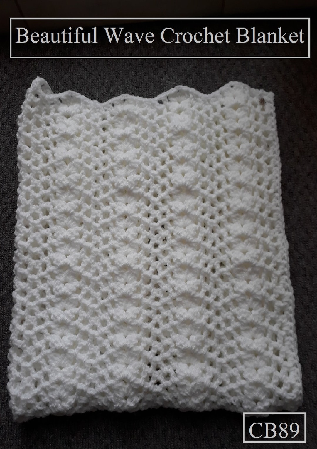 Instant Download PDF Beautiful Baby Blanket Crochet Pattern CB89