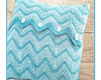 Instant Download - PDF- Beautiful Chevron Cushion Crochet Pattern (H58)