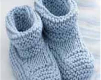 Instant Download - PDF-  Beautiful Baby Booties Knitting Pattern (261)