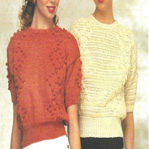 Instant Download - PDF- Beautiful Top Knitted or Crochet  Pattern (K125)