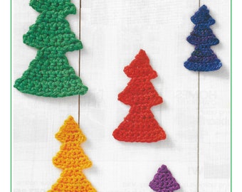 Instant Download - PDF-  Cute Xmas Tree Motif Crochet Pattern (M7)