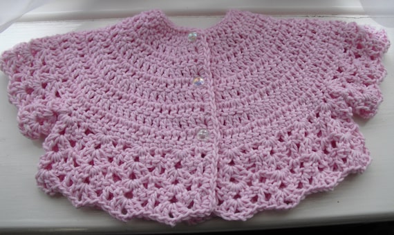 ベビーボレロかぎ針編みパターン、胸囲18インチと20インチ（PDFですぐ