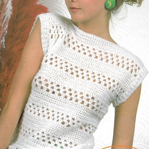 EASY Summer Top Crochet Pattern: DK Yarn (PDF Pattern) AD1
