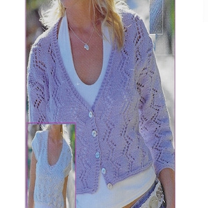 Instant Download - PDF- Beautiful Bolero Knitting Pattern (K182)