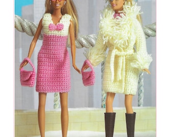 Instant Download - PDF- Beautiful Dolls Outfits Set Crochet Pattern (Doll 21)