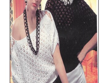 Vintage Top Knitting Pattern (PDF Pattern) K250