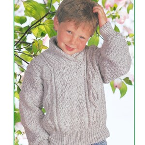 Aran Cable Jumper Knitting Pattern (PDF Pattern) C172