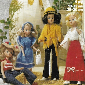 Instant Download - PDF- Beautiful Dolls Outfit Knitting Pattern with crochet finishing off (Doll 10)