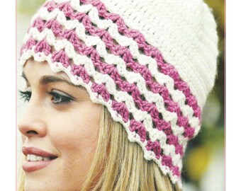 Easy DK Beanie Style Hat Crochet Pattern PDF Download (CA39)