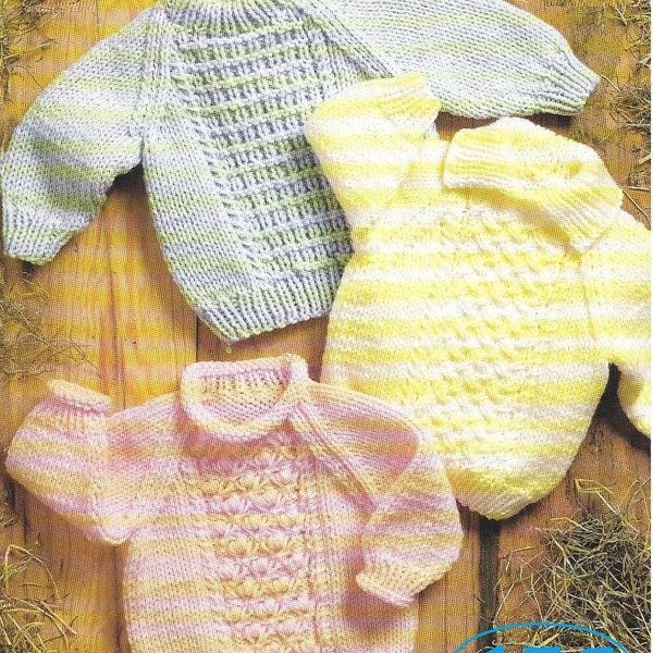 Instant Download - PDF- Beautiful Chunky Jumper Knitting Pattern 3 Styles (175)