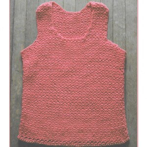 Instant Download - PDF-  Beautiful Vest Top Crochet Pattern (AD203)