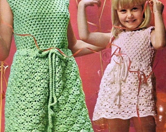 Instant Download - PDF- Pretty Dress Crochet Pattern (CC8)