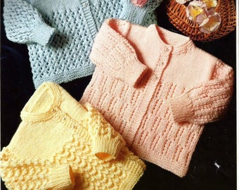 INSTANT DOWNLOAD - PDF - Beautiful Matinee Coats Knitting Pattern (11)