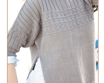 Cotton Jumper Knitting Pattern: Summer Top (PDF Pattern) K296