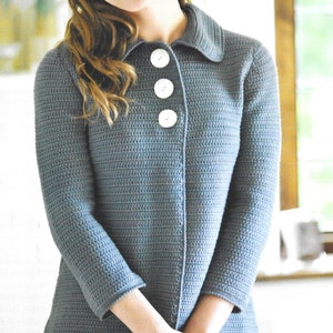 Instant Download - PDF-  Beautiful Jacket Crochet Pattern  (AD115)