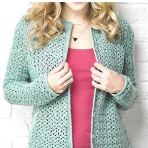 Instant Download - PDF- Beautiful Cardigan Crochet Pattern  (AD104)