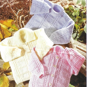 Instant Download - PDF- Beautiful Cardigan and  Jumper Knitting Pattern (308)