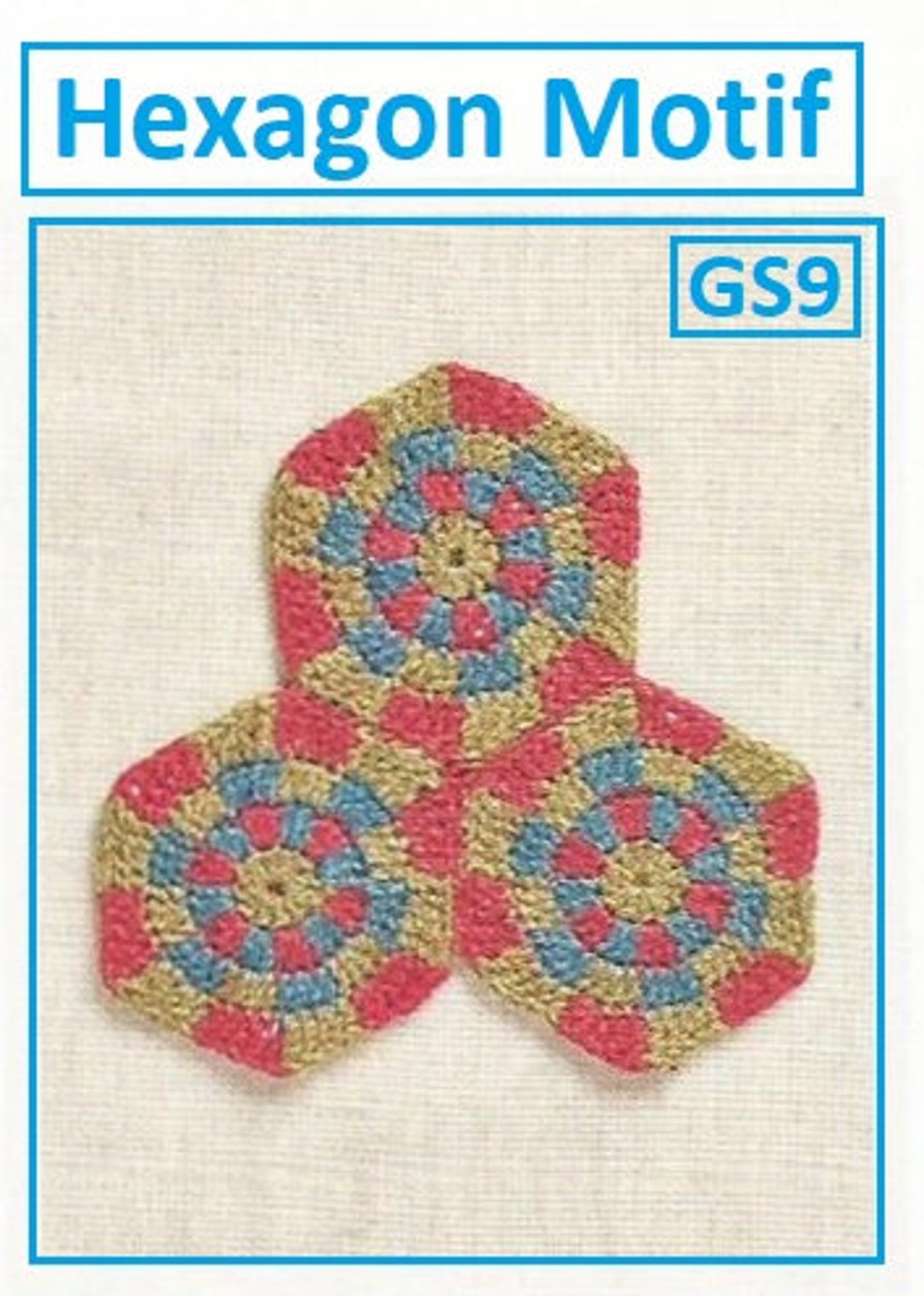 Hexagon Crochet Pattern (PDF Pattern) GS9 - Etsy