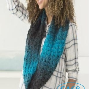 Instant Download - PDF-  Beautiful  Easy Cowl Crochet Pattern (CA68)