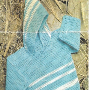 Instant Download PDF - Beautiful Hooded Jumper Crochet Pattern (CB100)