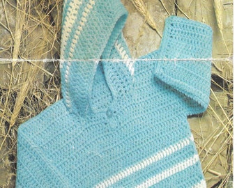 Instant Download PDF - Beautiful Hooded Jumper Crochet Pattern (CB100)