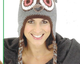 Family Animal Hat Crochet Pattern: Frog, Owl, Monkey (Instant Download PDF) CA113