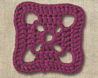 Instant Download - PDF- Granny Square Crochet Pattern (GS8)