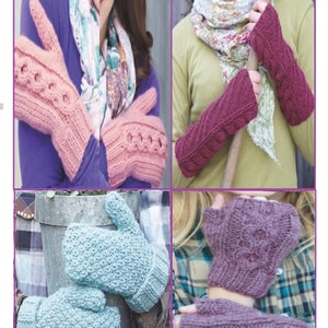 Instant Download - PDF- Beautiful Mixed Glove Knitting Pattern (KA61)