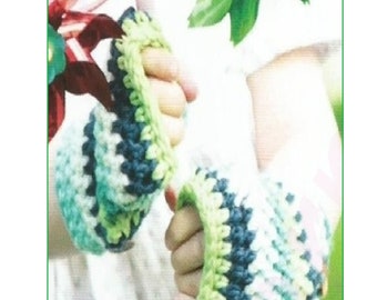Children's Fingerless Gloves Crochet Pattern: DK Yarn (PDF Pattern) CA16