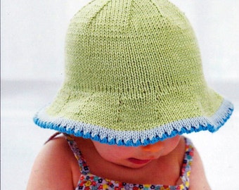 Instant Download - PDF- Beautiful Baby Sun Hat Knitting Pattern (38)
