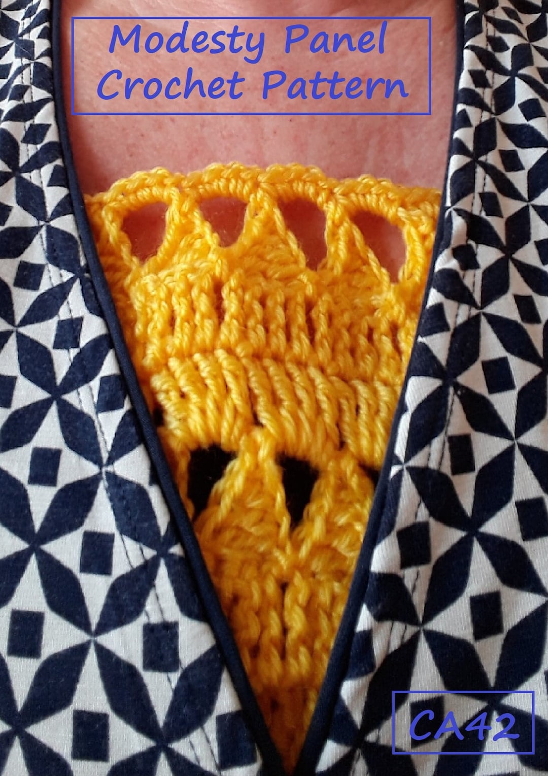 Instant Download - PDF- Beautiful Modesty Panel Crochet Pattern (CA42 ...