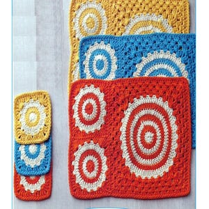Instant Download - PDF- Beautiful Place Mat and Coaster Set Crochet Pattern (H4)