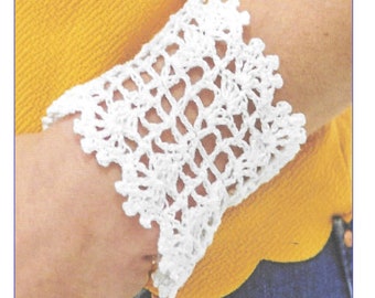 Instant Download - PDF- Beautiful Cuff Crochet Pattern (CA99)