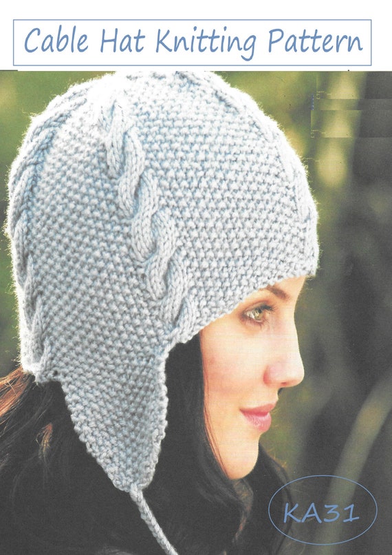 Modello per lavorare a maglia un cappello a trecce: filato Aran