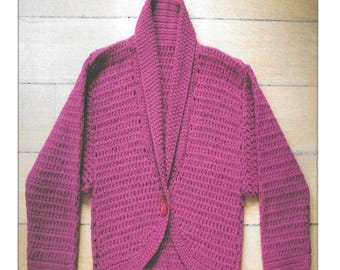 Ladies Bolero Crochet Pattern Chest 81 up to 97 cm PDF Download (AD140)