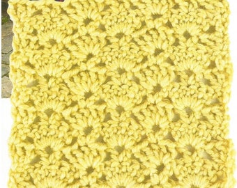 Instant Download - PDF- Lovely Lace Pattern Square Crochet Pattern (GS12)