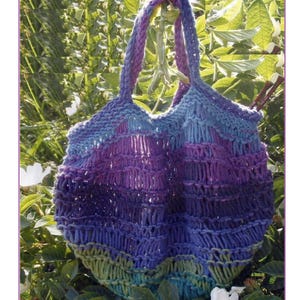Instant Download - PDF- Beautiful Aran Mini Tote Bag Knitting Pattern (KA6)