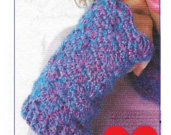Ladies 4ply Handwarmer Crochet Pattern PDF Pattern (CA81)