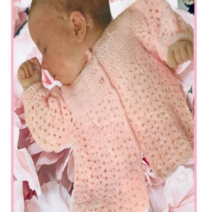 Instant Download - PDF- Beautiful Matinee Coat Jacket Crochet Pattern (CB9)
