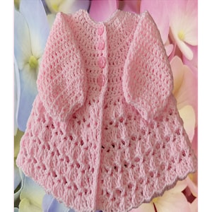 Instant Download - PDF-Beautiful Matinee Jacket Crochet Pattern (CB173)