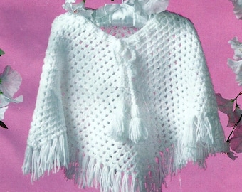 Baby Poncho Häkelanleitung: (Sofortdownload PDF) CB30