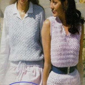 Instant Download - PDF- Beautiful Knitted & Crochet Top Pattern  (AD137)