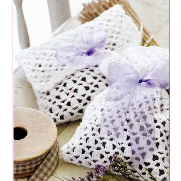 Instant Download - PDF- Beautiful Lavender Bags Crochet Pattern (H7)