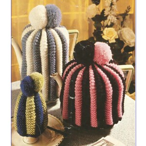 Modèle de tricot vintage maison thé café oeuf confortable à télécharger PDF (H13)