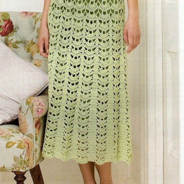 Instant Download - PDF-  Beautiful Skirt Crochet Pattern (AD94)